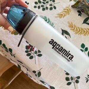 Aquamira Water Bottle with Blue Cap